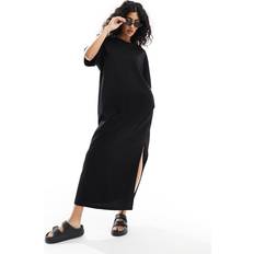 ASOS DESIGN Oversized T-shirt-kjole midaxi-længde sort