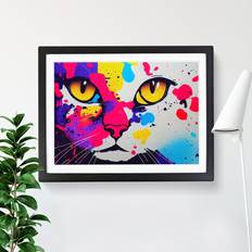 Marlow Home Co Cat Splash Vol.3 Picture Graphic 25.0 Framed Art