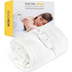 premium soft fleece Blankets White