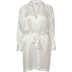 Lady Avenue Pure Silk Short Kimono - Ivory