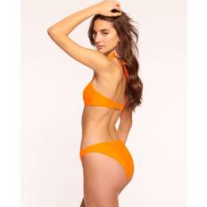 Nylon Bikinis Ramy Brook Isla Low Rise Bikini Bottom in Apricot