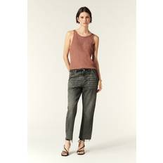 Bronze Hauts BA&SH Ribbed Scoop Tank - Marron