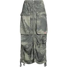 Skirts Diesel Woman Midi skirt Military green Lyocell