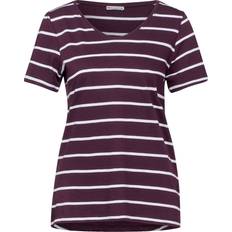 Modal T-shirts Street One T-shirt rayé - Violet