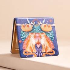 Lisa Angel Tiger Compact blue/orange/pink Wall Mirror
