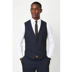 Slit Suits Burton 1904 Navy Wool Blend Suit Waistcoat