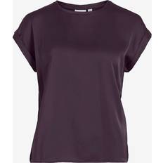 Damen - Violett Blusen Vila Ellette Blusenshirt - Aubergine