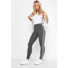 Donna - Grigio Leggings PixieGirl Petite women's side stripe leggings