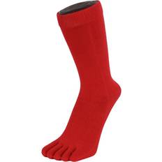 ToeToe Red Essential Mid-Calf Plain Socks One