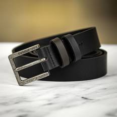 Barbour Cinture Barbour Argyll Leather Belt Black can be Engraved or Personalised