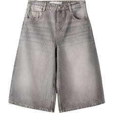 Bershka Femme Shorts Bershka Jean - Gris