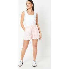 Denim Shorts - Pink Oasis petite cotton poplin stripe shorts