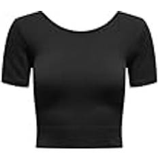 Only Play Onpjaia Life Ss 2-Way Crop - Black