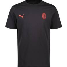 Tops Puma Maglia Calcio Ac Milan Ess Nero Rosso Uomo