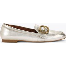 Gold - Women Low Shoes Kurt Geiger Mayfair Metallic Leather Loafers - Gold