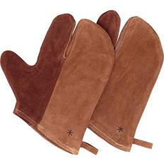 One Size Vantar Snow Peak Grillhandske Camper's Mittens - Brown