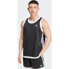 Adidas XS Vests Adidas Adicolor Mock Eyelet Vest Black