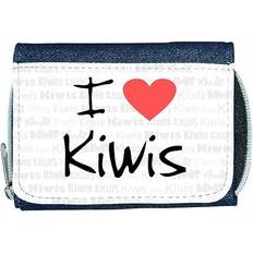 Wallets & Key Holders TeeTreeDesigns I love heart kiwis denim wallet