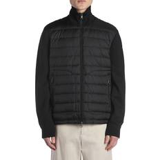 Moncler cardigan dam Moncler Quiltad Ullkardigan - Svart