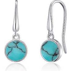 Turquoise - Women Earrings Philip Jones Synthetic turquoise drop earrings