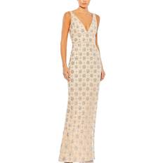 Mac Duggal Beige Dresses Mac Duggal Women's Sleeveless Gown Nude silver 16R