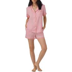 Morado - Mujer Pijamas Bedhead PJs Linen Embroidered Pajama Set