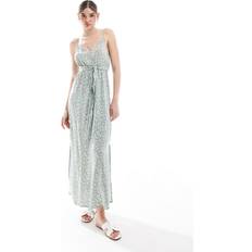 Blumen - Damen Kleider Vero Moda Sommerkleid, Allover-Druck, Taillengürtel, für Damen, grün