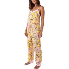 Giallo Pigiama PJ Salvage In Full Bloom Printed Pajama Set Lemon