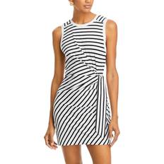ATM Anthony Thomas Melillo Twist Front Mini Dress White/Black