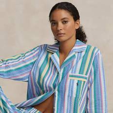 Polo Ralph Lauren Cotton Pyjamas Polo Ralph Lauren Striped Seersucker Long-Sleeve PJ Set in Multicolor