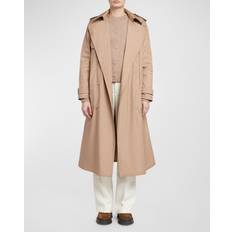 Moncler Coats Moncler Lightly Padded Trench Coat - Beige