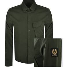 Men Shirts Belstaff scale shirt tile green