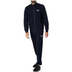 EA7 Chest Logo Zip Tracksuit Armani Blue