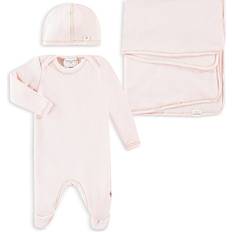 1-3M Autres Ensembles Welcome Home Fleece Footie & Beanie Set - Girls