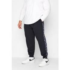 Kam Trousers Kam Mens Big & Tall Navy Blue Side Panel Joggers Big & Tall