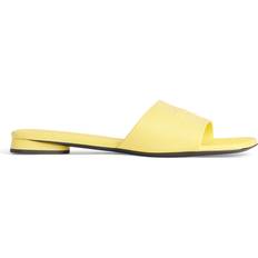 Balenciaga Sandals Balenciaga Duty Free Flat Sandal Yellow Women's Lambskin