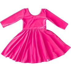 Worthy Threads Worthy Threads Twirly Dress, Hot Pink Velvet, 10Y Maisonette