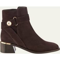 Jimmy Choo Laced Ankle Boots Jimmy Choo Women's Noor Block Heel Booties Coffee