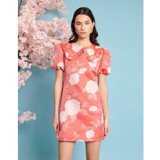 Sister Jane Sister Jane Kinshi Floral Jacquard Mini Dress, Red