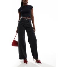 & Other Stories Clothing & Other Stories Gio Mid Waist Relaxed Wide Leg Jeans Washed Black