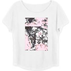 Boyfriend T-shirts Vida Boatneck Boyfriend Tee Pink-n-black Original Artist Printed Pattern