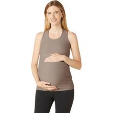 White - Yoga Tops Beyond Yoga Racerback Maternity Tank Top Birch Heat
