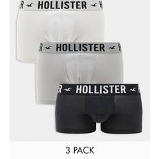 Hollister Co. Men's Underwear Hollister Co. Trunks Contrast Logo Waistband - Greys/Black/Multi