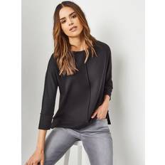 Jones New York Plus Seam Detail Dolman Tunic Black 1X