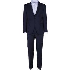 Blåa Kostymer Made in Italia Made In Italy Blue Wool Vergine Suit IT54