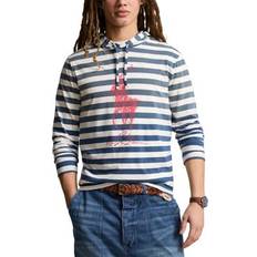 Ralph Lauren Clothing Ralph Lauren Men's Striped Big Pony Hooded T-shirt - Clancy Blue/Nevis