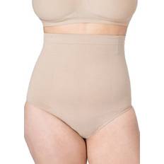 Elastane/Lycra/Spandex - Women Girdles Shapermint Essentials Women's High Waisted Shaper Panty, Beige, XXXL