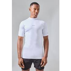 boohooMAN Active Compression T-shirt - White