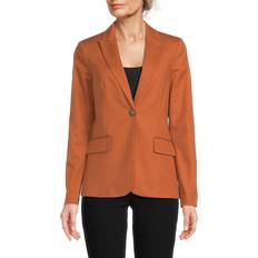 Elastane/Lycra/Spandex - Women Blazers Calvin Klein Women's Solid Blazer Orange