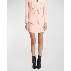 Balmain Short Skirts Balmain High-rise crÃªpe miniskirt pink US 10